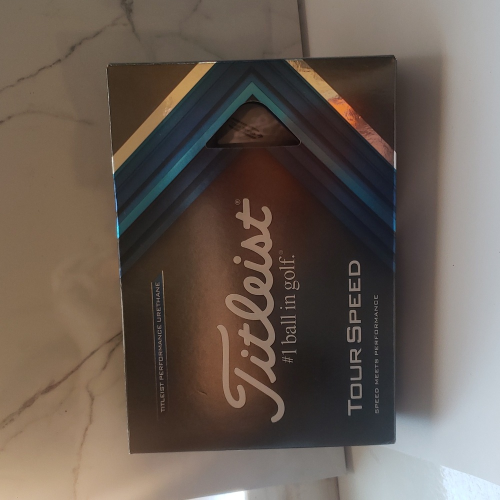 Titleist Tour Speed Golf Balls in Blue and Silver Packaging - Picture 5 of 5